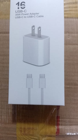 USB-C 35w Power Adapter USB-C to USB-C Cable